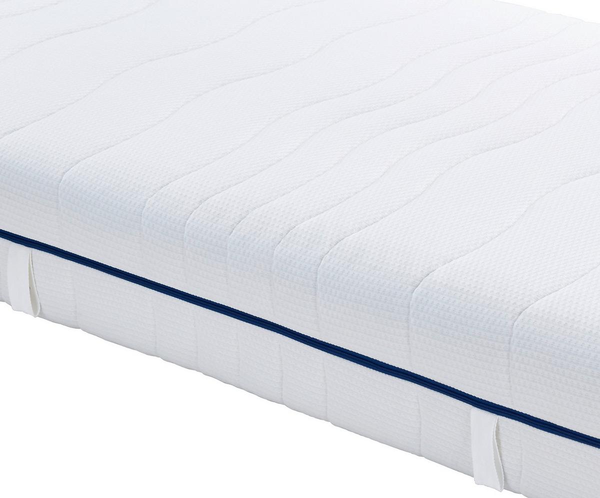Taschenfederkernmatratze Dream 90x200cm Mittelfest - Weiß, KONVENTIONELL, Textil/Metall (90/200cm) - Livetastic