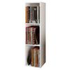 Schallplattenregal Platto 34 cm Weiß Dekor - Weiß, KONVENTIONELL, Holzwerkstoff (34/107/29cm) - MID.YOU