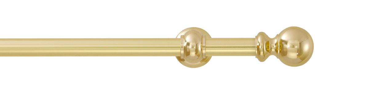 Vorhangstange Goldfarben, 185 cm - Goldfarben, KONVENTIONELL, Metall (185cm)