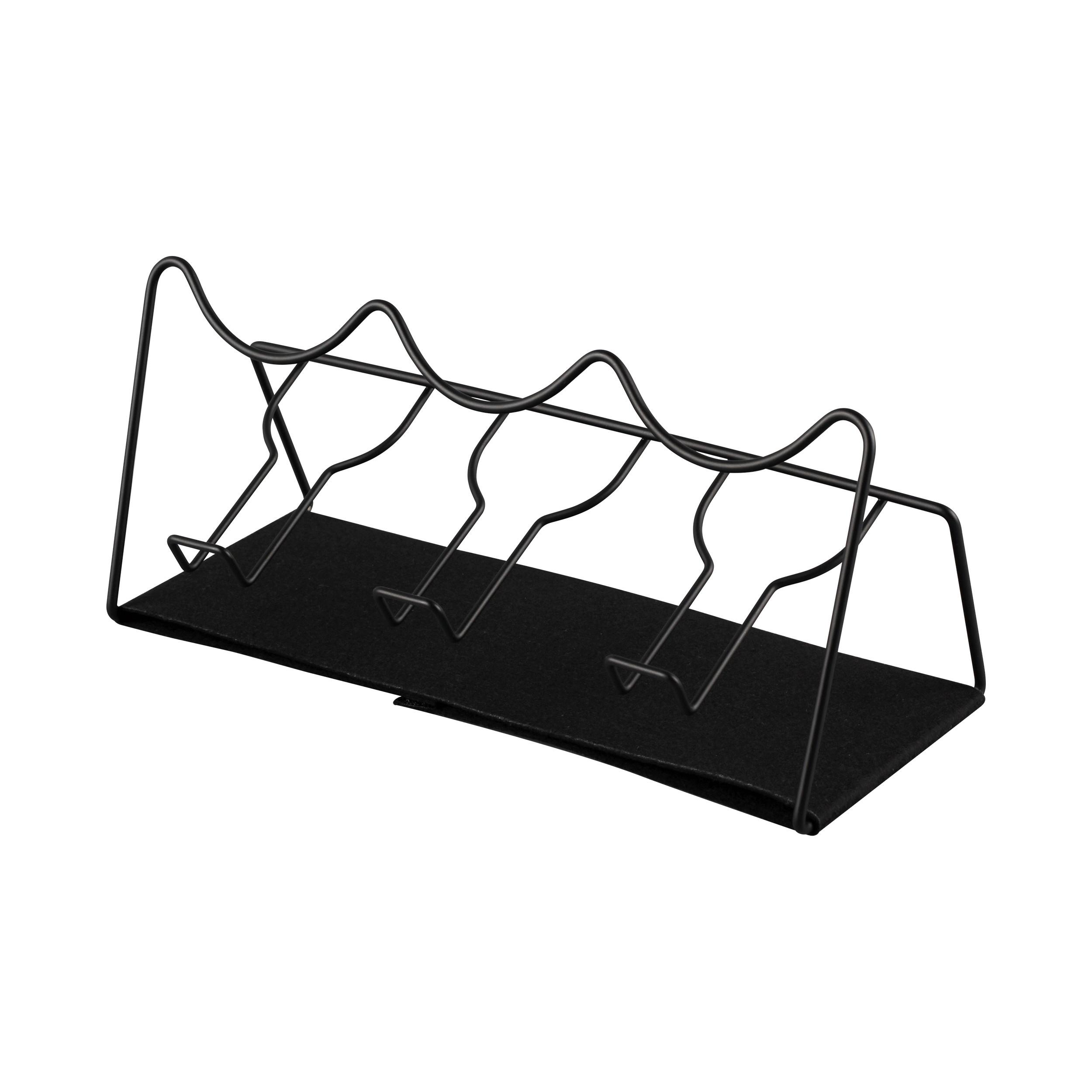 Palacktartó Sofia - fekete, Konventionell, textil/fém (30,1/12,6/13,2cm) - James Wood