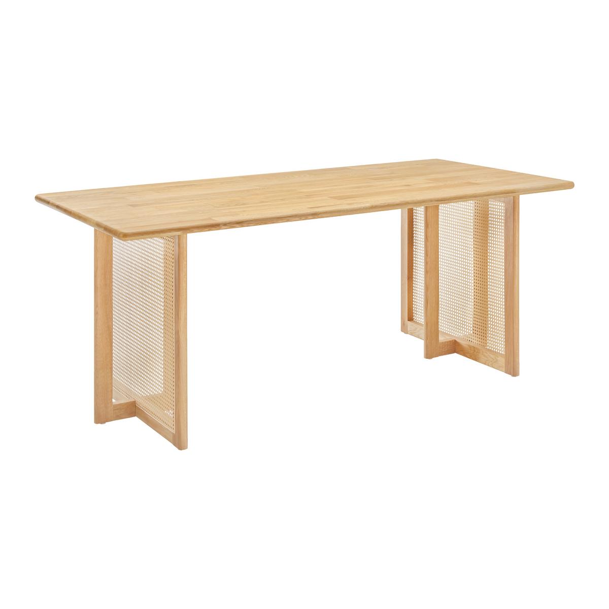 Stůl z masivu jasanu Novara 180x90 cm - barvy jasanu, Moderní, dřevo (180/90/76cm) - Bessagi Home