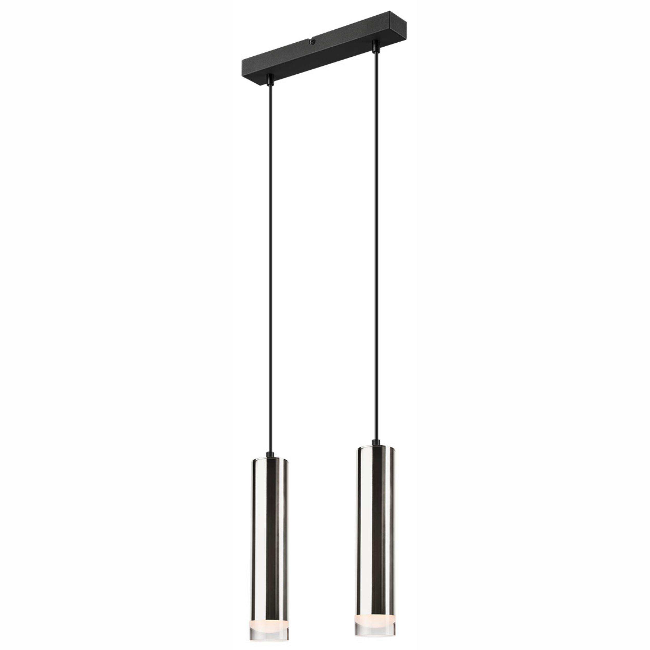 Hängeleuchte 39671 Diego - Chromfarben, Design, Metall (99/32/8cm)