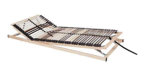 Lattenrost Primatex Comfort 90x200 cm verstellbar 7 Zonen - Schwarz/Weiß, Holz (90/200cm) - Primatex