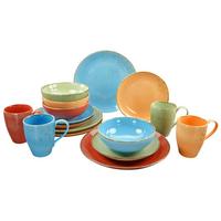 Kombiservice Keramik 4 Personen Geschirr Set - Multicolor, Basics, Keramik - Creatable