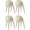 Stuhl-Set Emilio - Eichefarben/Beige, LIFESTYLE, Holz/Textil (51/78/52cm) - Livetastic