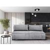 Schlafsofa Flow Grau B: 202 cm - Schwarz/Grau, Design, Textil (202/90/99cm) - MID.YOU
