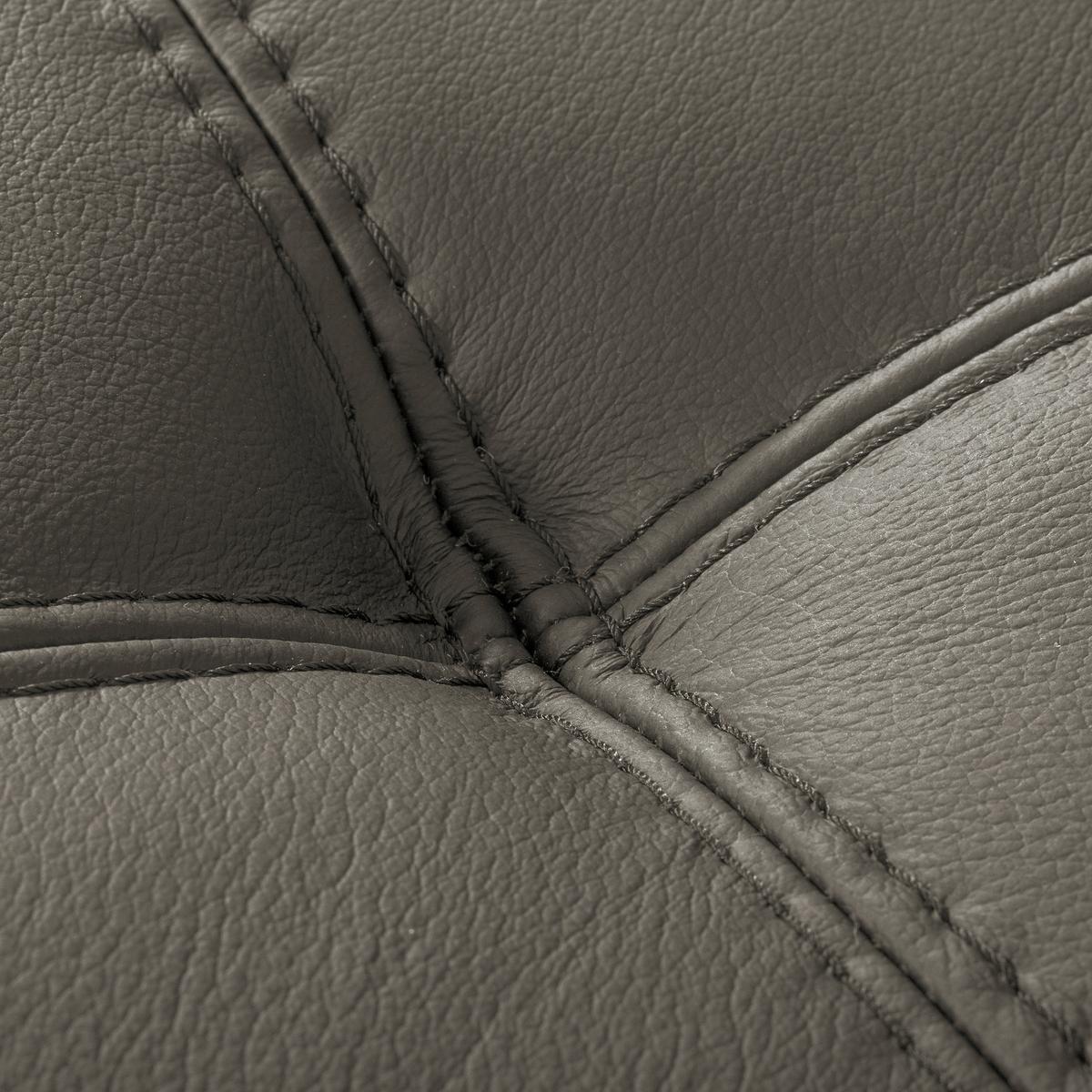 Ecksofa Torino Echtleder Schlammfarben 247x173 - Schlammfarben/Schwarz, Design, Leder/Textil (247/173cm) - Livetastic