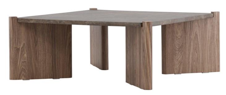 Couchtisch Rogaland Braun/Beige B: 100 cm - Beige/Braun, Design, Holz/Holzwerkstoff (100/100/40cm) - Livetastic