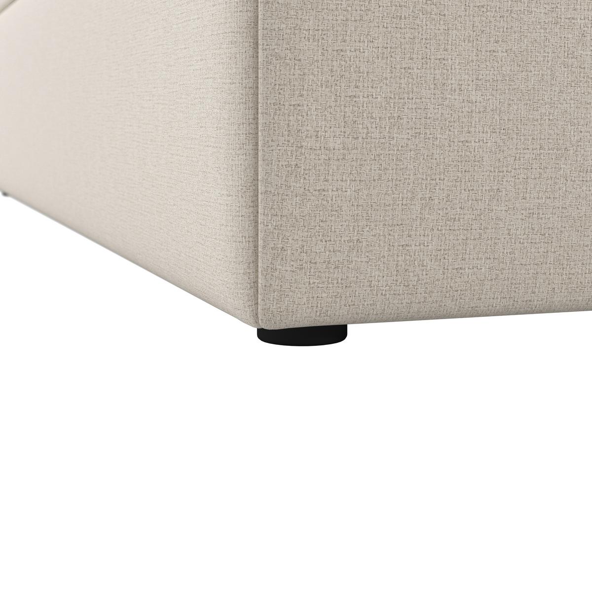 Boxspringová postel MARCO 180x200, béžová - černá/krémová, Moderní, dřevo/textil (180/200cm) - Bessagi