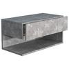 Nachtkästchen USAl XL B: 60 cm Grau - Grau, MODERN, Holzwerkstoff (60/30/32cm) - MID.YOU