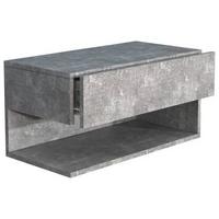 Nachtkästchen Usal Xl B: 60 Cm Grau - Grau, MODERN, Holzwerkstoff (60/30/32cm) - MID.YOU