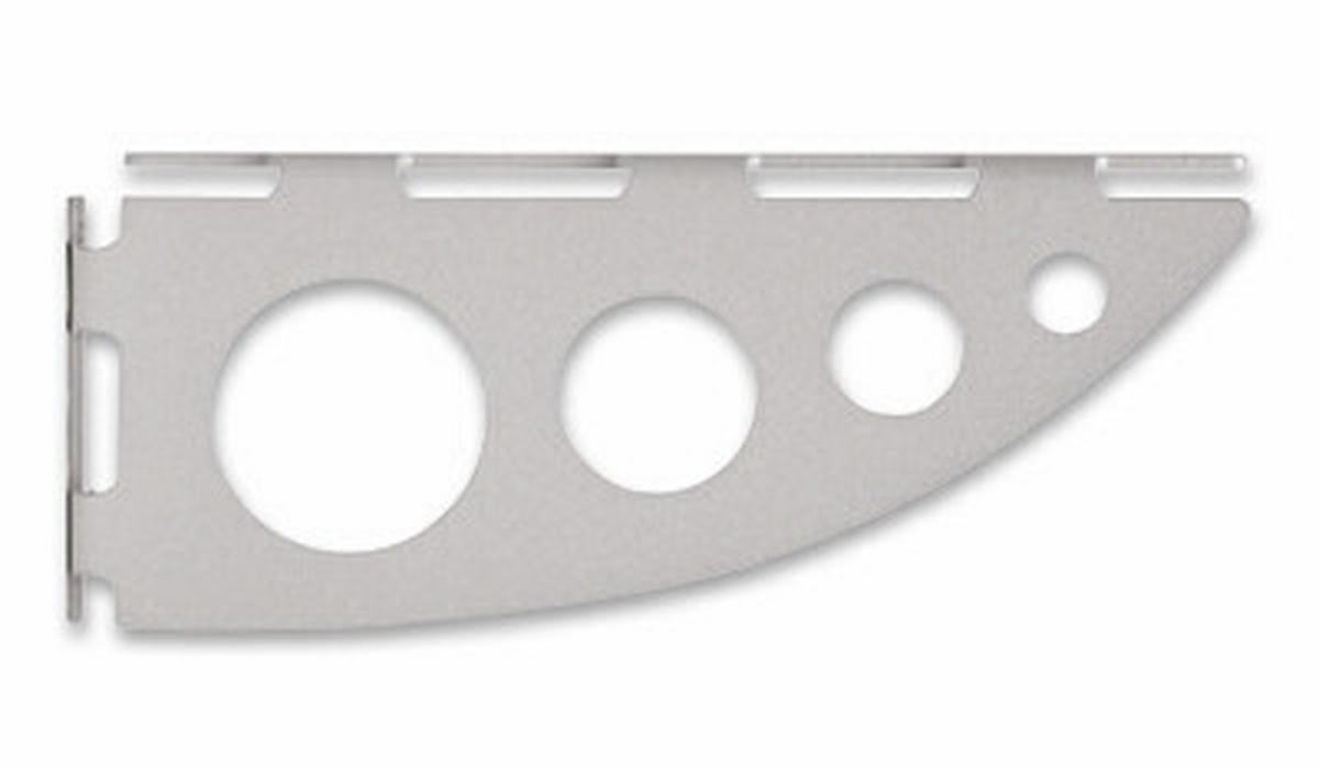 DRŽÁK POLICE SERENISSIMA - barvy stříbra, kov (18cm)