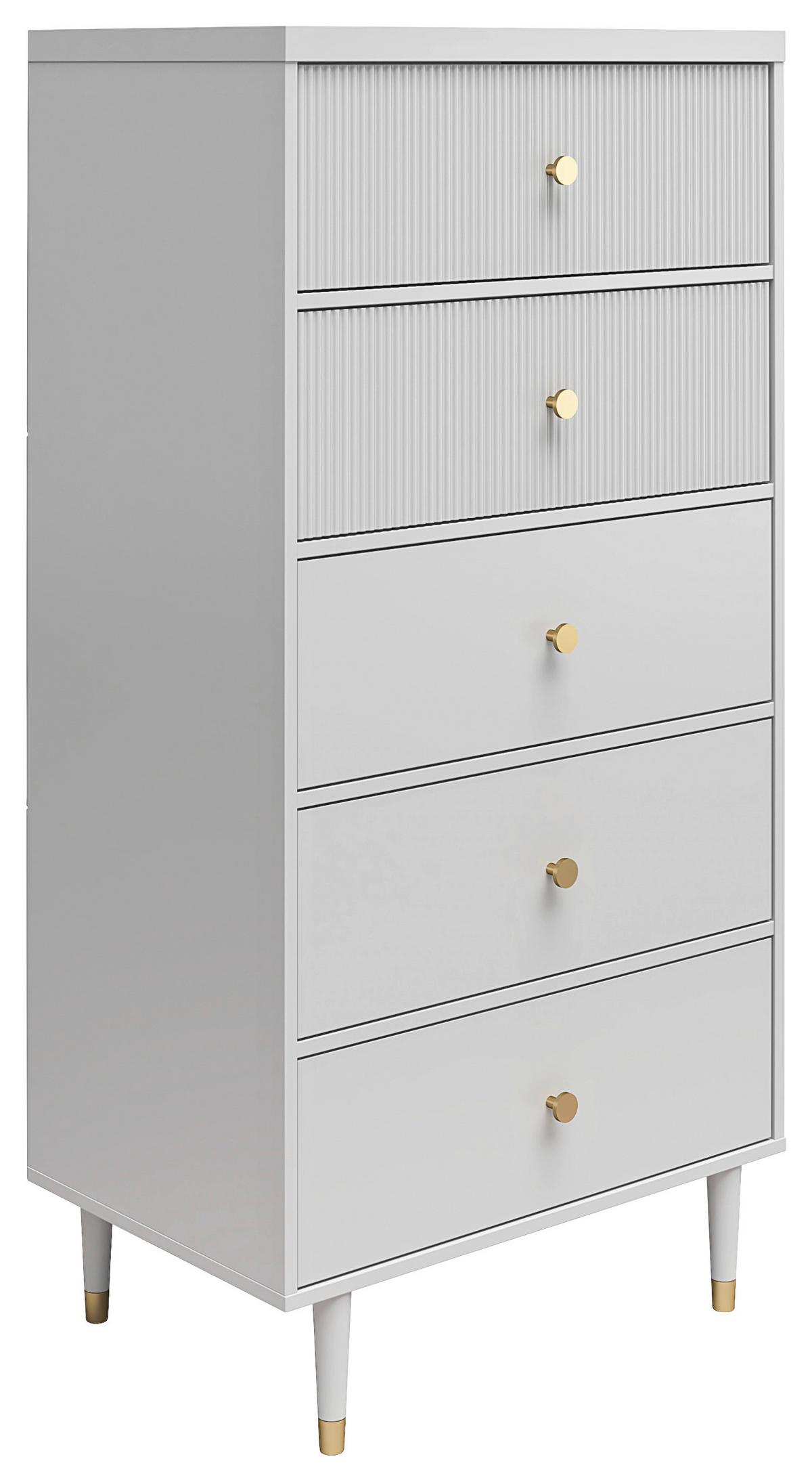 Couchtisch Elizabeth mit Ablagefach Grau - Grau, Design, Holzwerkstoff (70/141/46cm) - MID.YOU