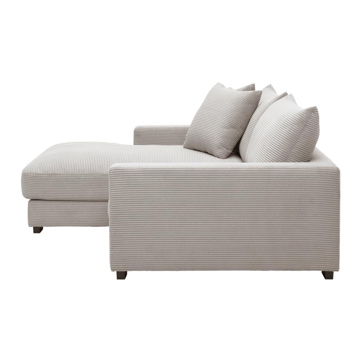 Rohová sedačka PEDRO, ľavá, sivohnedý menčester - taupe, Modern, textil (180/265cm) - Mömax