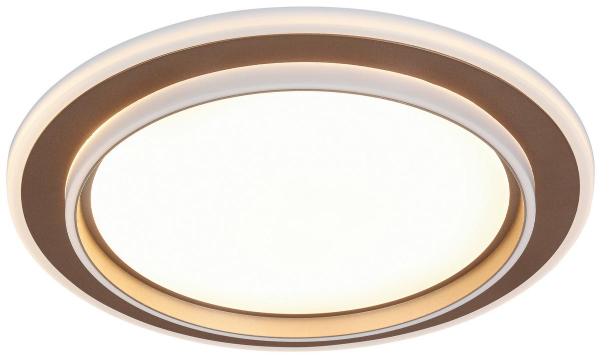 STROPNÉ LED SVIETIDLO PROL - biela/šampanská, Modern, kov/plast (46/5cm) - Mömax