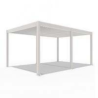 Pergola Deluxe 530x255x360cm Wetterfest, Elektrisch - Weiß, Basics, Metall (530/255/360cm) - Gardenson