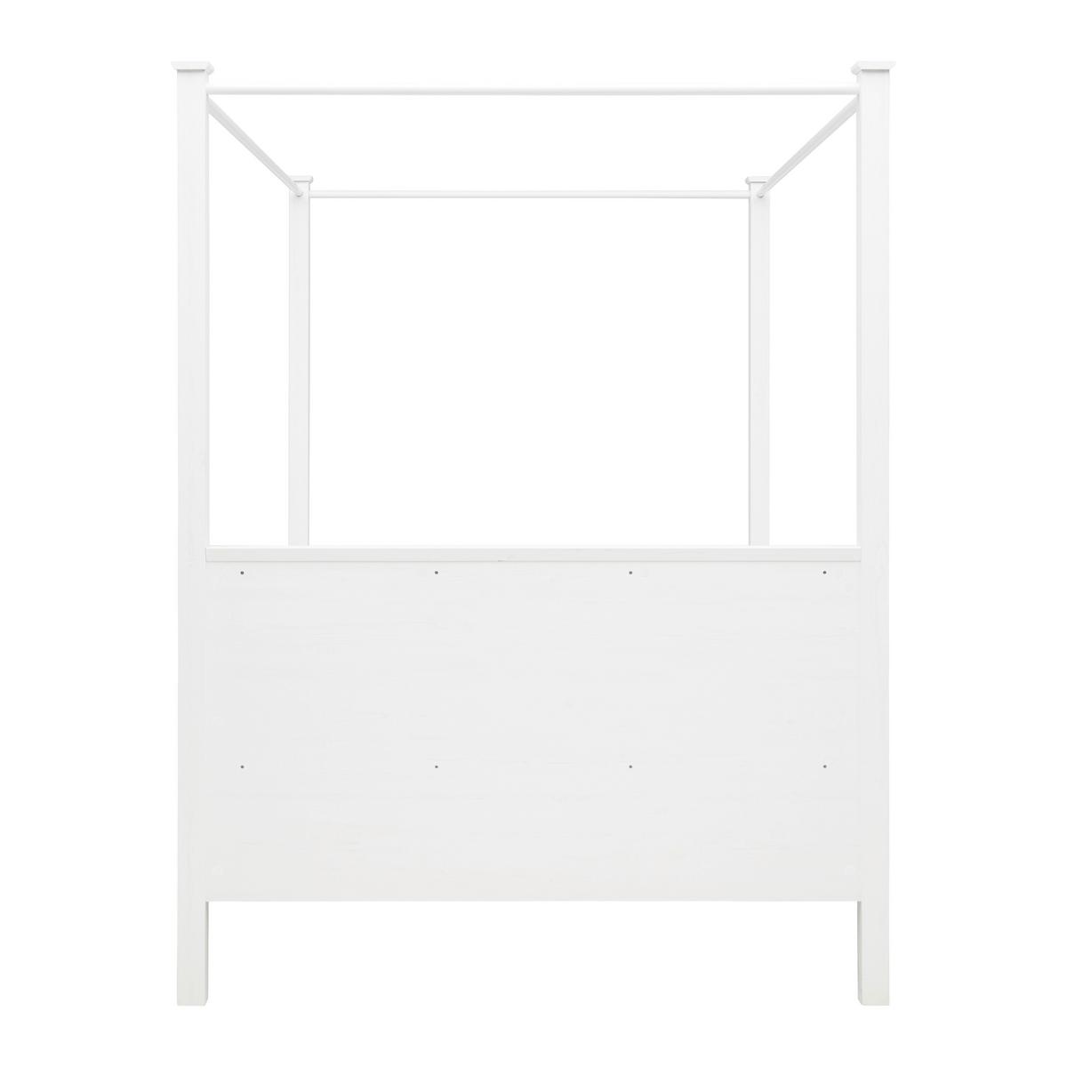 POSTEL S NEBESY MARILOU - bílá/černá, Romantický / Rustikální, kov/kompozitní dřevo (140/200cm)