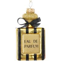 Vánoční ozdoba na stromeček FIGURES - černá/barvy zlata, kov/textil (5/9,5/2cm) - Mömax