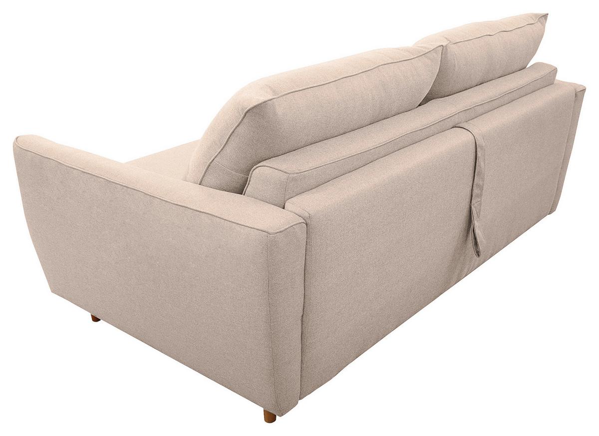 Schlafsofa Winter Rosa B: 195 cm - Buchefarben/Rosa, Design, Textil (195/90/102cm) - Livetastic