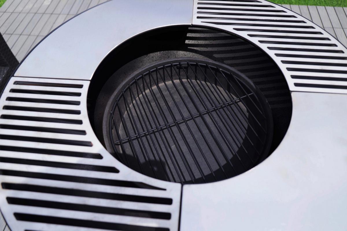 Grillschale Feuerschale - Schwarz, KONVENTIONELL, Metall (75/94/75cm)