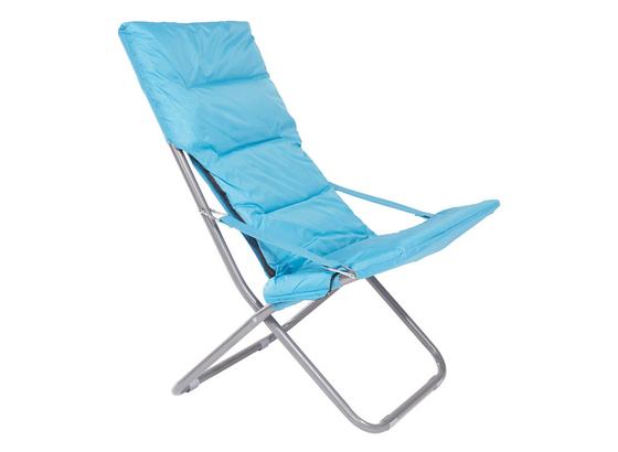 Klappstuhl Lisa - Blau, KONVENTIONELL, Kunststoff/Textil (77/95/60cm) - Ombra Klappstuhl Lisa - Blau, KONVENTIONELL, Kunststoff/Textil (77/95/60cm) - Ombra