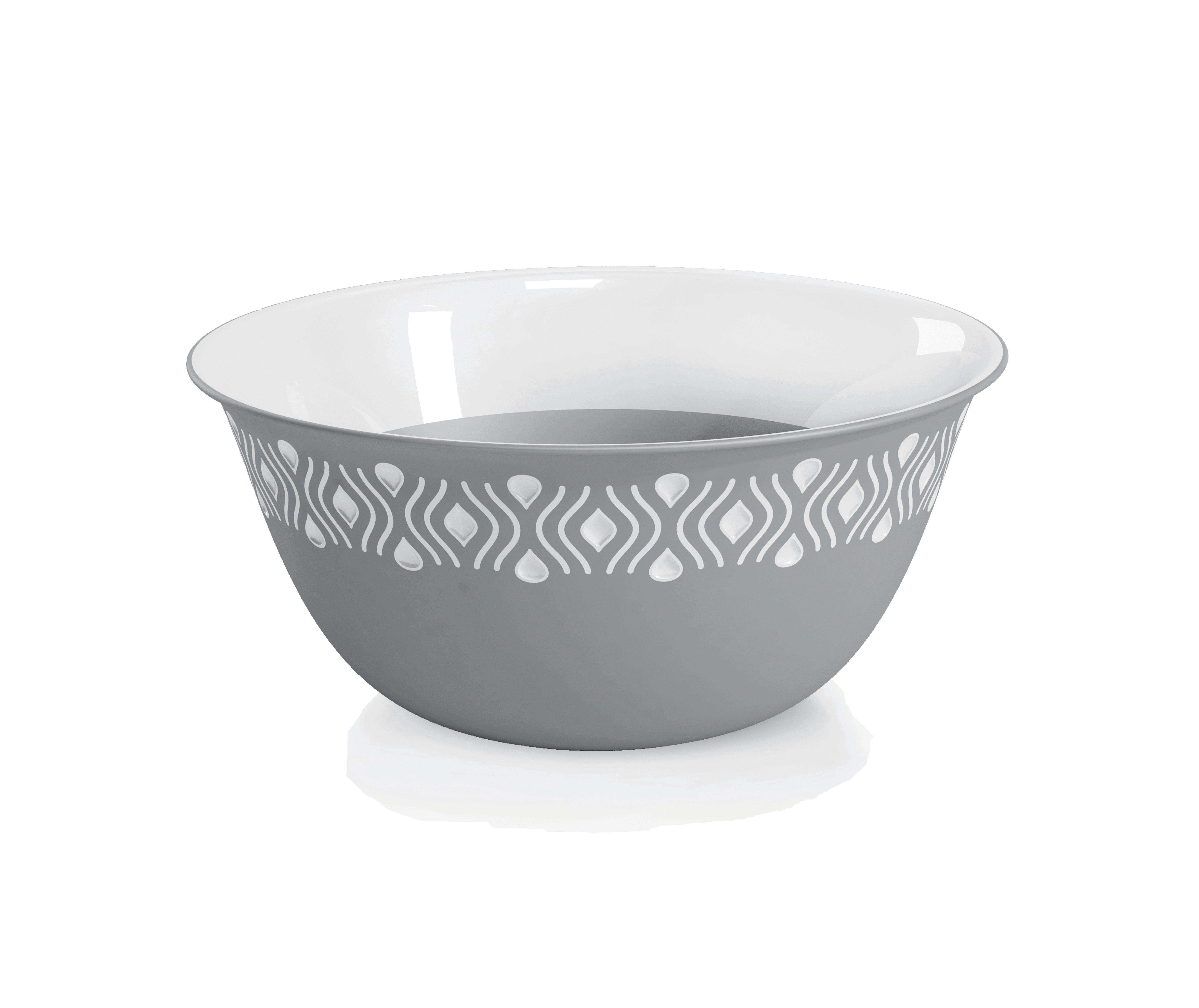 Schüssel Schüssel Groß - Grau - Grau, Basics, Kunststoff (23cm)
