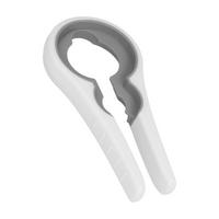 Dosenöffner Michal, Weiß Bxhxt:  Ca. 14,5x22,7x2,5 Cm - Weiß, Basics, Kunststoff (14,5/22,7/2,5cm) - Metaltex