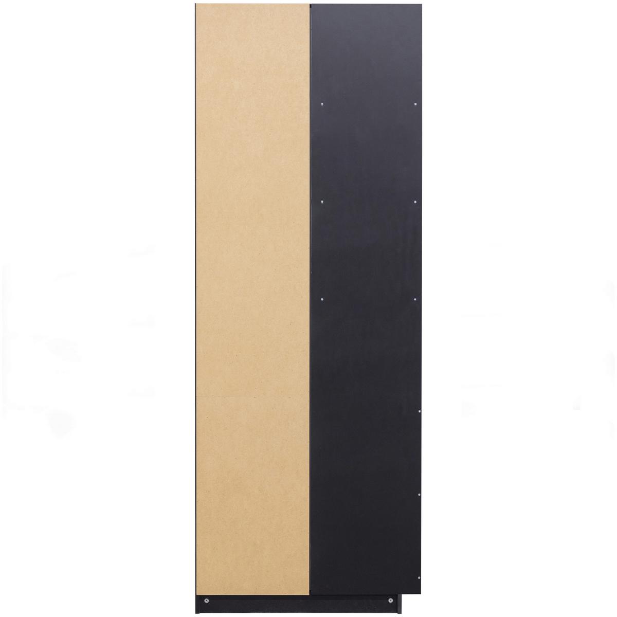 Mehrzweckschrank Finca Schwarz B: 78 Cm - Schwarz, Design, Holz (78/210/40cm) - Livetastic