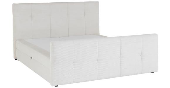 Boxspringbett mit Topper Mit Bettkasten 180x200 cm Medino - Beige, KONVENTIONELL, Holz/Holzwerkstoff (180/200cm) - Luca Bessoni