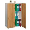 Aktenschrank Lona Weiß, Buche B: 70 cm - Buchefarben/Weiß, Design, Holzwerkstoff (70/110/39cm) - MID.YOU