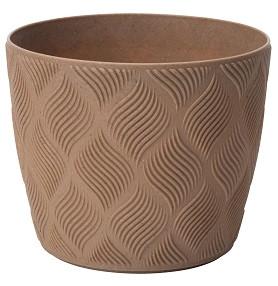 Obal na kvetináč GROW ECO WOOD 13 - prírodná farba, Konventionell, plast (12,8/10,7cm) - Mömax