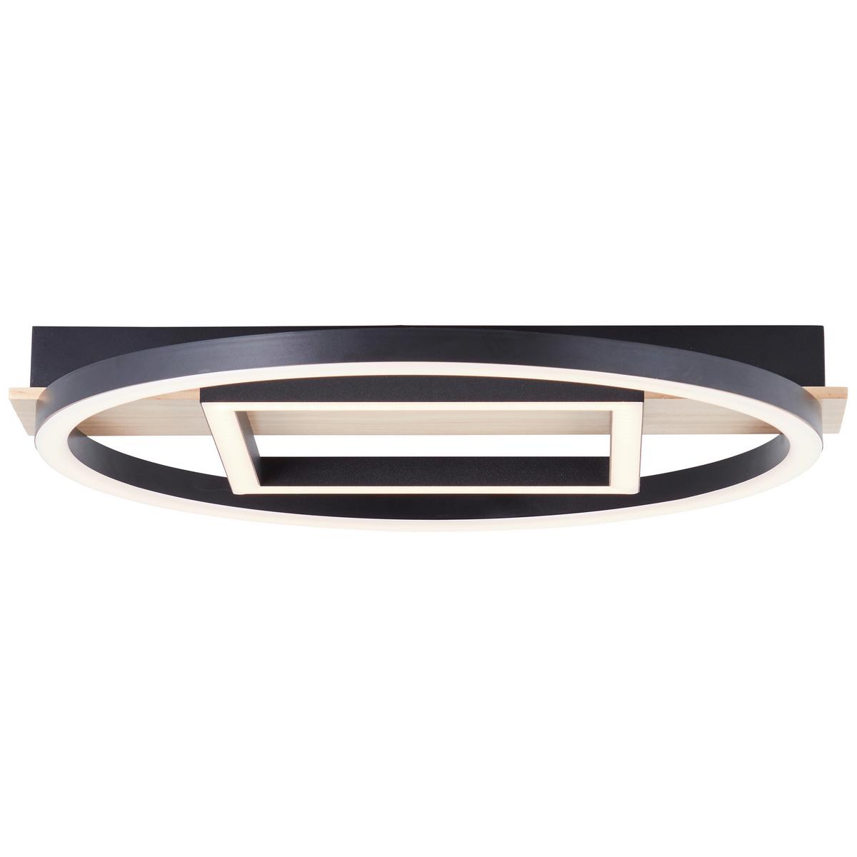 LED-Paneel G99928a76 Maureen - Schwarz/Braun, Design, Holz/Kunststoff (5/39/37cm) - Brilliant