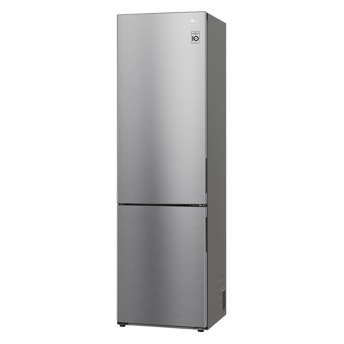 Kühl-gefrier-kombination Lg Gbp62mcncc1 - Edelstahlfarben, Basics, Metall (59.5/203/67.5cm) - LG