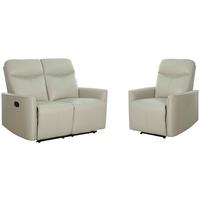 Sitzgarnitur 2-tlg. City Mit Relaxfunktion Grau - Grau, KONVENTIONELL, Textil (140/102/92cm) - P & B