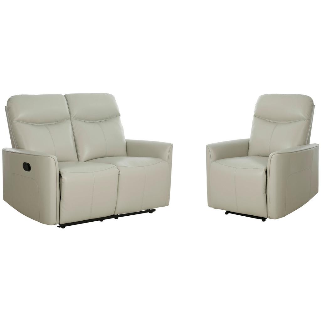 Sitzgarnitur 2-tlg. City Mit Relaxfunktion Grau