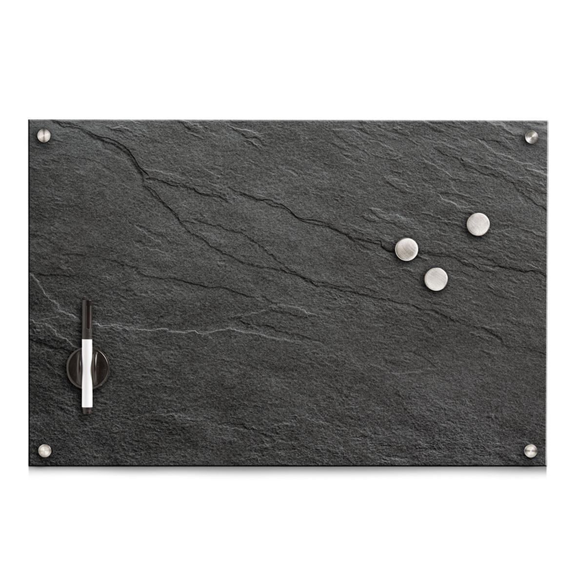 Memoboard Anthrazit B: 60 Cm - Anthrazit, Basics, Glas (60/40/1,6cm) - Zeller Present