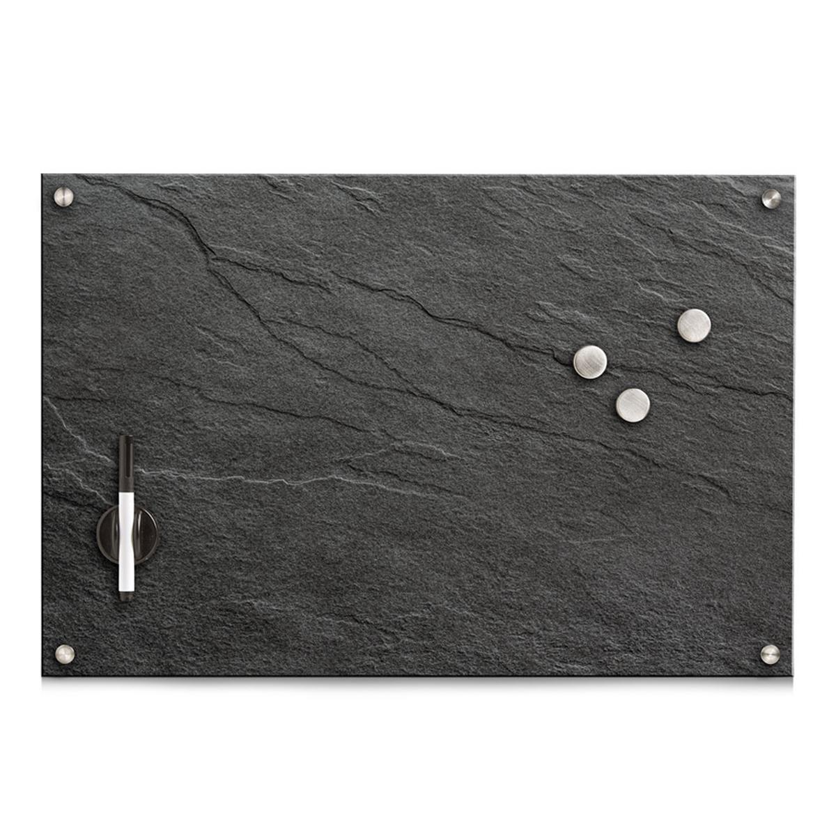 Memoboard Anthrazit B: 60 Cm - Anthrazit, Basics, Glas (60/40/1,6cm) - Zeller Present