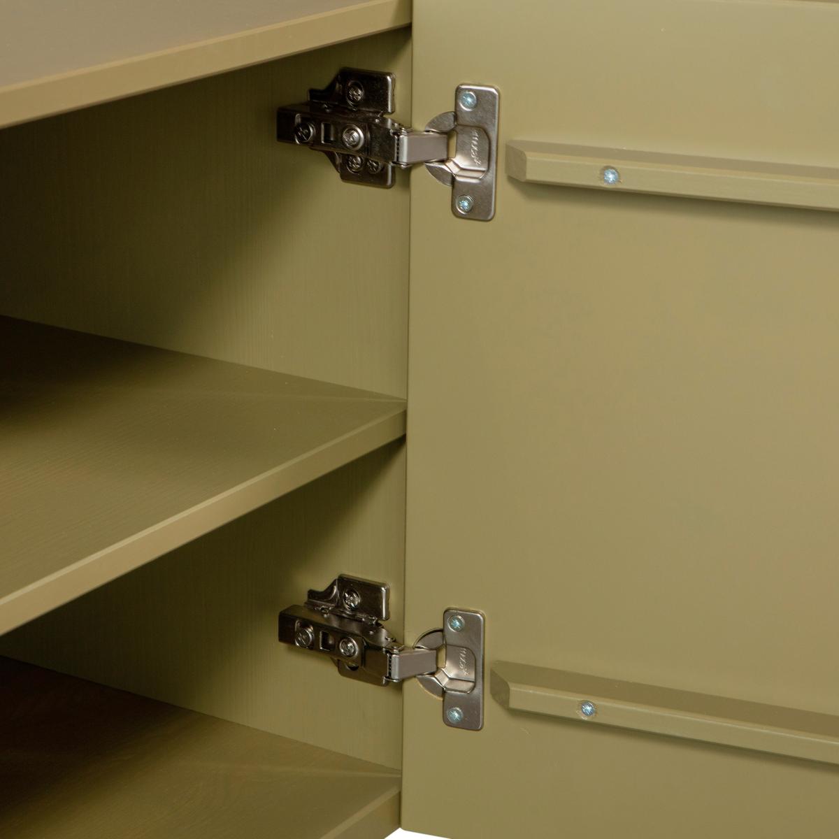 Lowboard Basu Grün B: 200cm - Grün, Design, Holz (200/53/46cm) - Livetastic