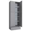 Aktenschrank Lona Holzwerkstoff Grau B: 70 cm - Grau, MODERN, Holzwerkstoff (70/200/39cm) - MID.YOU
