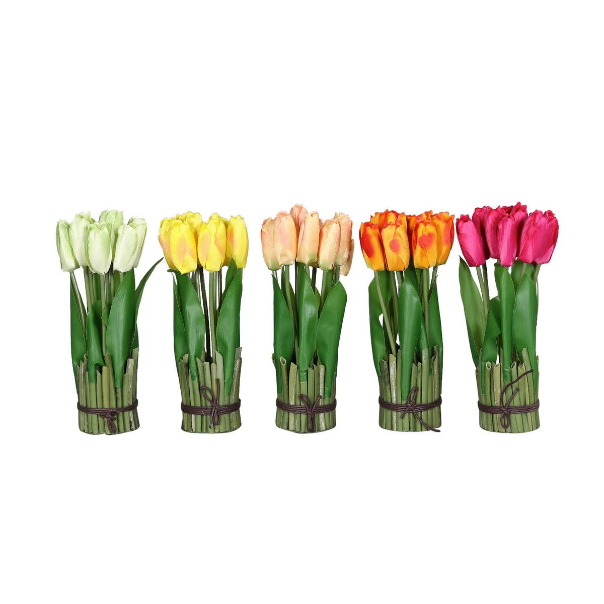 Kunstblume Tulpen - Gelb, Basics (27cm)