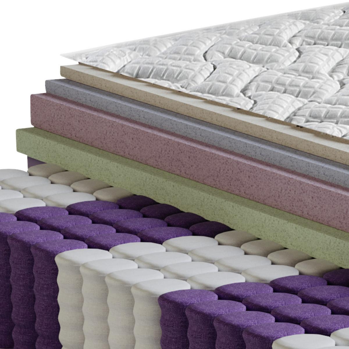 Viscomatratze Visco Secret 90x200 cm H4 H: 27 cm - Weiß, Textil (90/200cm) - Ele