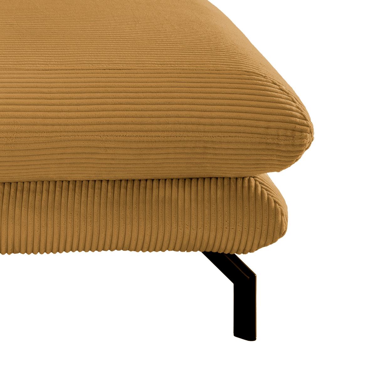 XXL-Sessel Lava Goldfarben B: 111 cm - Goldfarben/Schwarz, MODERN, Textil (111/101/167cm) - Livetastic