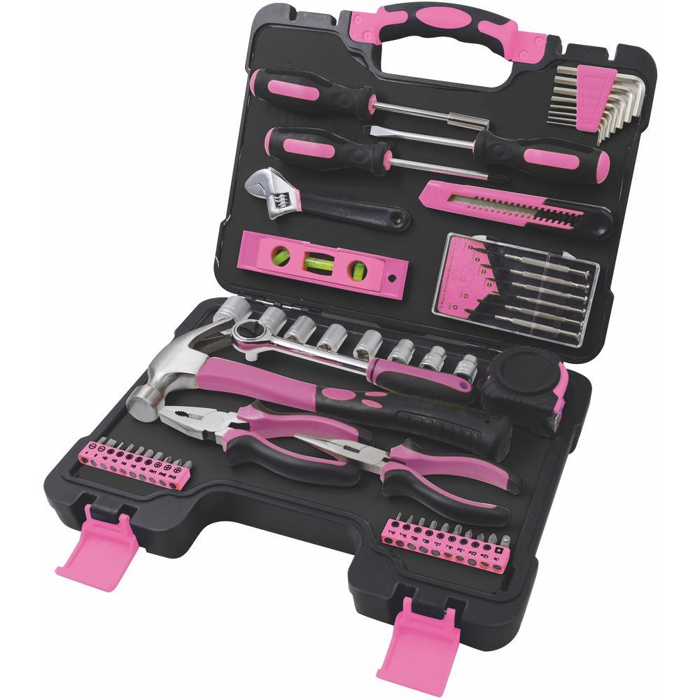 Szerszámkészlet  53 Db-os Fdg 5010-53r - Rózsaszín/Fekete, Műanyag/Fém (3.215kg)