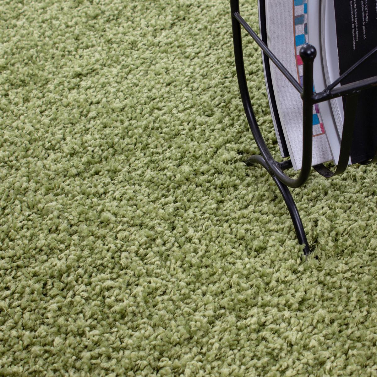 Hochflor Teppich Grün Life 140x200 Cm - Grün, KONVENTIONELL, Textil (140/200cm) - Novel