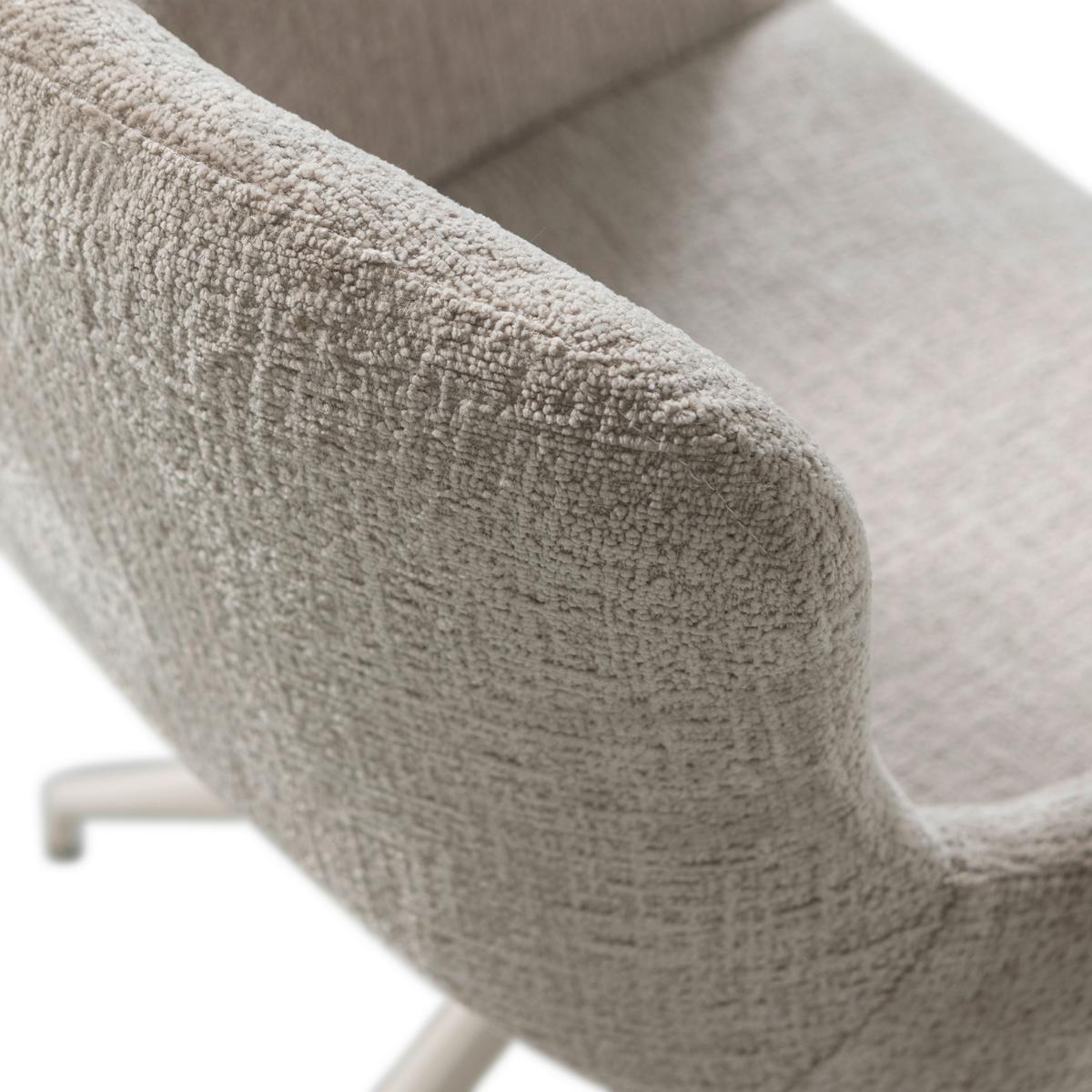 ARMLEHNSTUHL-SET Eliva Sandfarben B: 58cm - Sandfarben, MODERN, Textil/Metall (58/58/82cm) - Livetastic