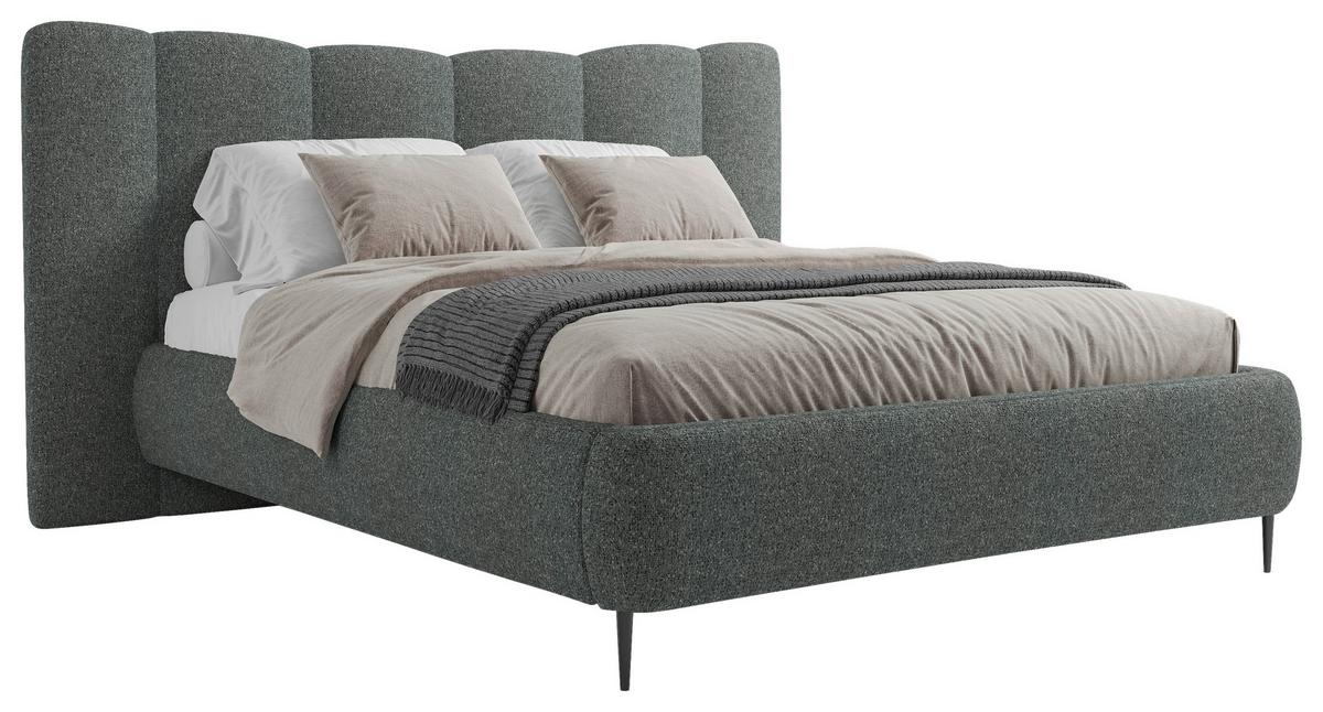 Polsterbett Nook 140x200 Cm Anthrazit - Anthrazit, MODERN, Holz/Holzwerkstoff (140/200cm) - MID.YOU