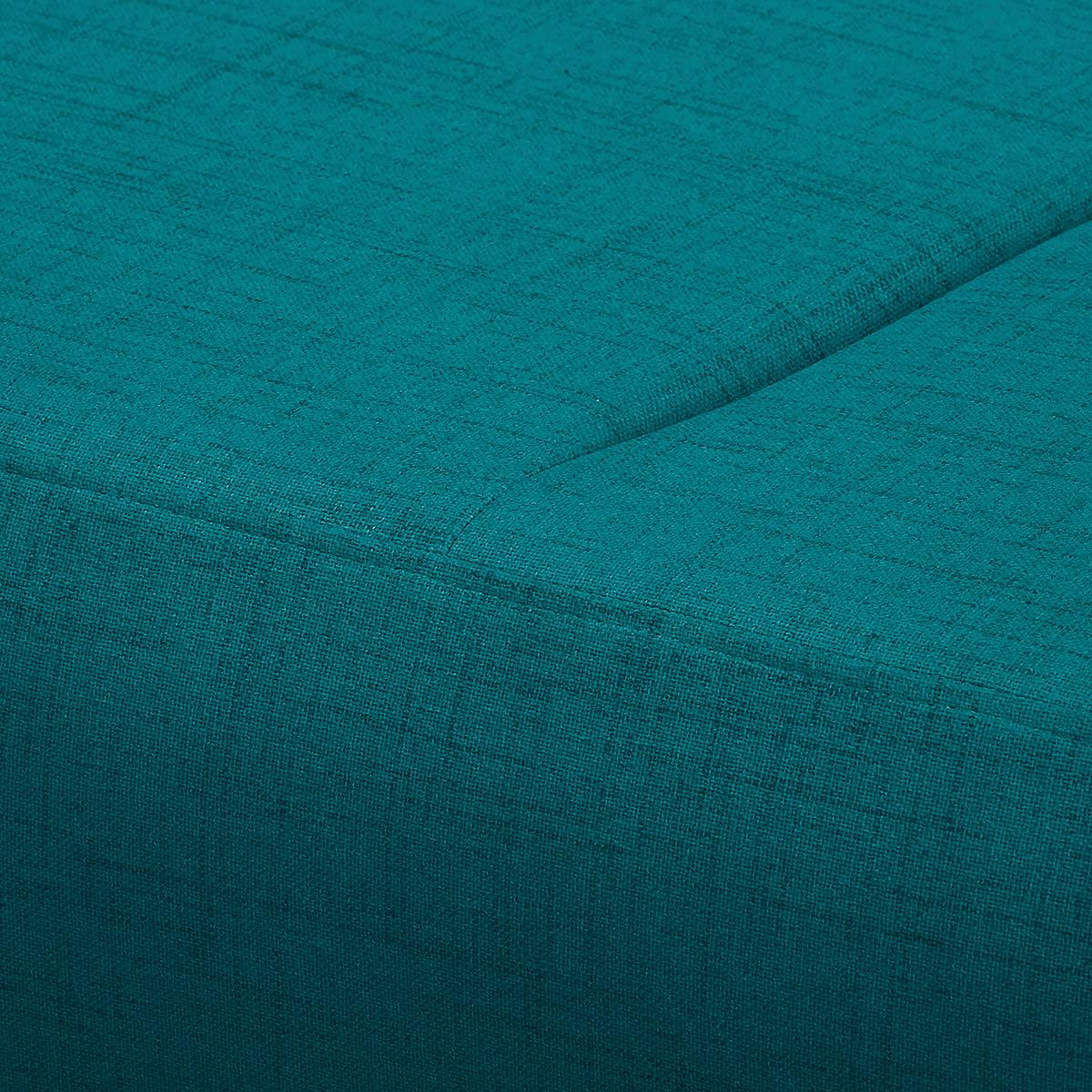 Ecksofa Bella Petrol S: 257x174 cm - Wengefarben/Petrol, Design, Textil (257/174cm) - Livetastic