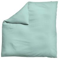 Bettdeckenbezug Woven Satin - Türkis, Basics, Textil (200/200cm) - Schlafgut