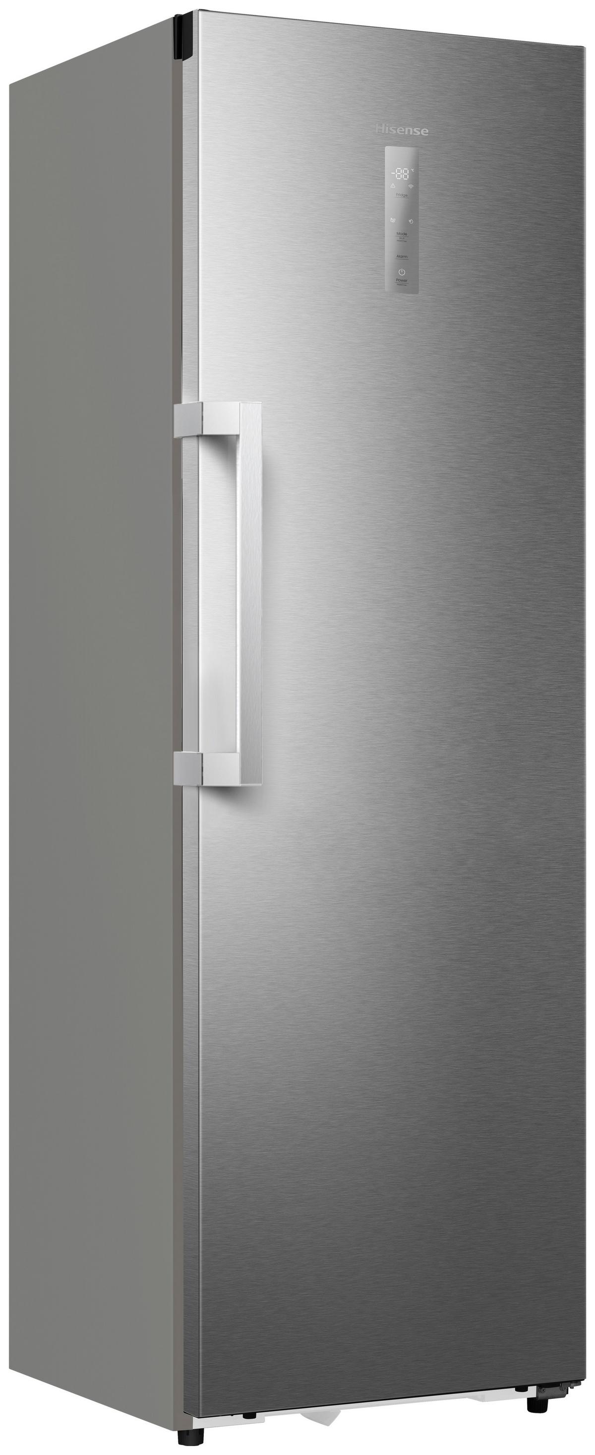 Kühlschrank Edelstahlfarben B: 59,5cm - Edelstahlfarben, Trend, Glas/Kunststoff (59,5/185,6/60cm) - Hisense