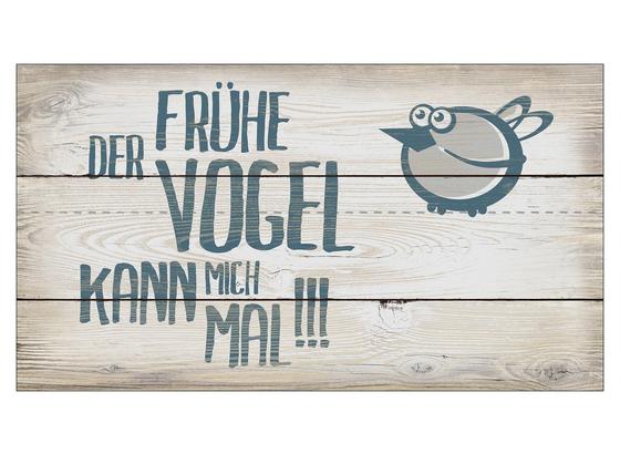Dekopaneel der Früher Vogel Kann Mich Mal - Naturfarben, MODERN, Holz/Papier (15/27cm) Dekopaneel der Früher Vogel Kann Mich Mal - Naturfarben, MODERN, Holz/Papier (15/27cm)